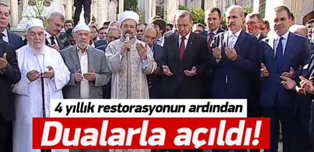 Erdoğan Eyüp Sultan Türbesi'nin açılışında konuştu