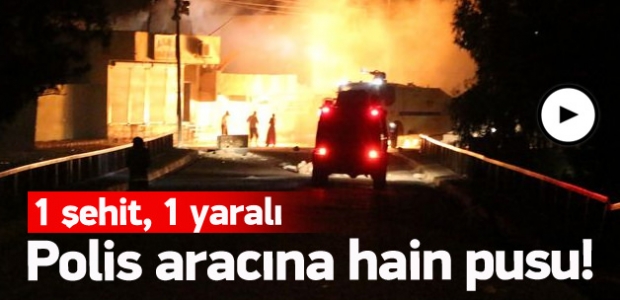 Mardin'de polise hain pusu: 1 şehit