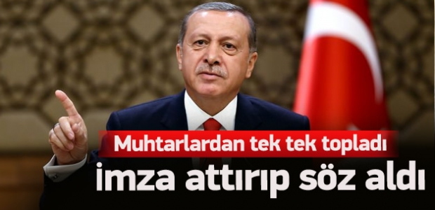 Muhtarlardan Erdoğan'a sigarayı bırakma sözü