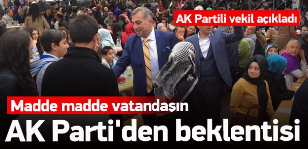 Madde madde vatandaşın AK Parti'den beklentisi