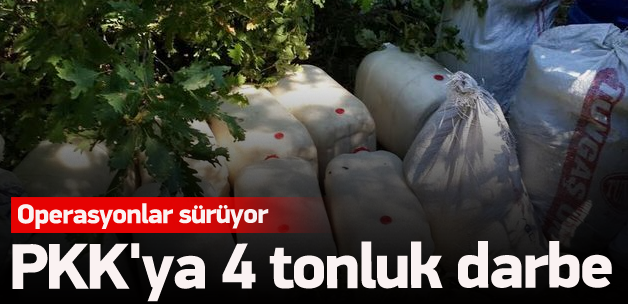 PKK'ya 4 tonluk darbe