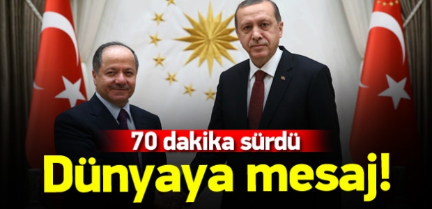Barzani Erdoğan ile görüştü