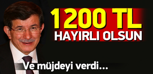 Başbakan Davutoğlu Twitter'dan müjdeyi verdi