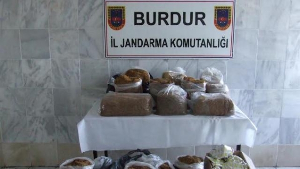 Burdur'da Kaçak Tütün Operasyonu