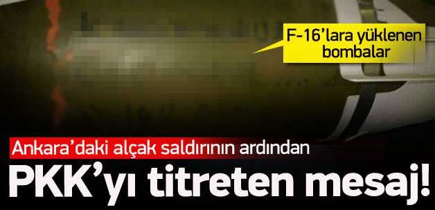 Bombaların üzerinden PKK’ya mesaj