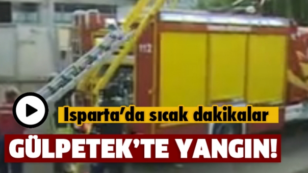 Isparta Gülpetek Sanayi Sitesinde Yangın Çıktı!