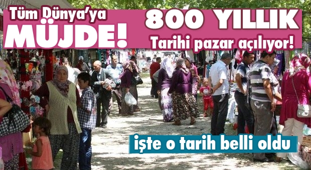 Isparta'nın 800 Yıllık Tarihi Pınar Pazarı Açılıyor!