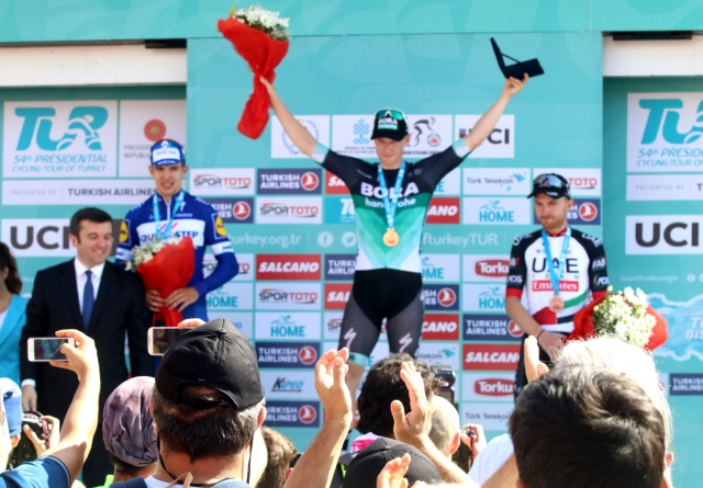 54. Cumhurbaşkanlığı Türkiye Bisiklet Turu'nun Alanya-Antalya etap birincisi belli oldu