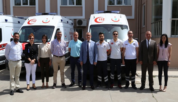 Antalya İl Sağlık Müdürlüğüne 3 yeni tam donanımlı ambulans 