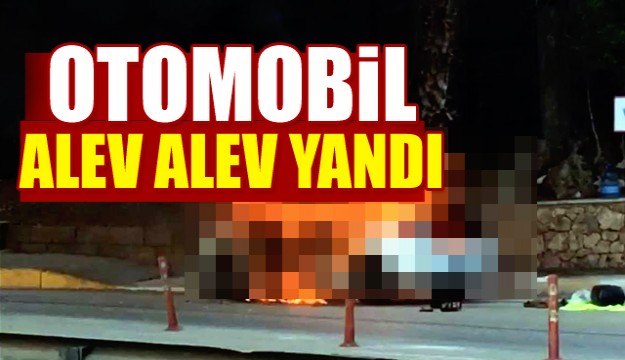 Antalya'da araç yangını