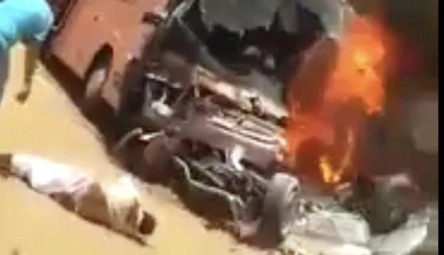 Antalyalı hacı adaylarını taşıyan otobüs Medine'de alev alev yandı 