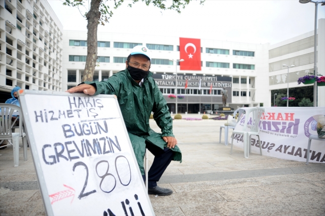 Antalyalı işçi, tek başına 280 gündür grevde