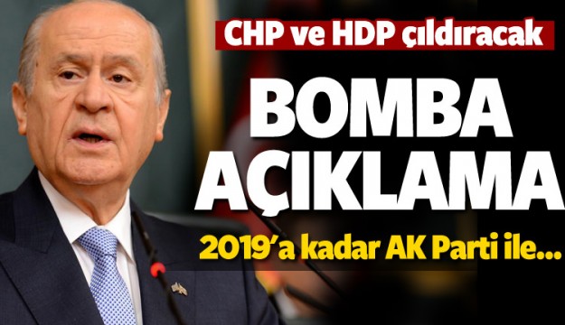 Bahçeli'den AK Parti ile işbirliği mesajı