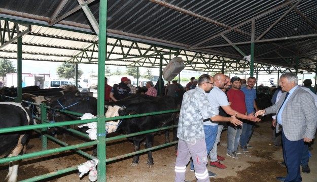 Başkan Günaydın,Isparta hayvan pazarında vatandaşlarla bir araya geldi