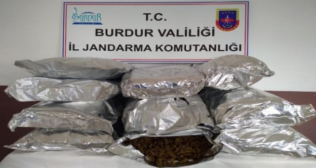 Burdur'da 50 kilo 340 gram uyuşturucu ele geçirildi
