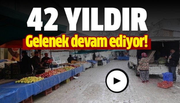 Burdur'da ​Cuma pazarını 42 yıldır duayla açıyorlar