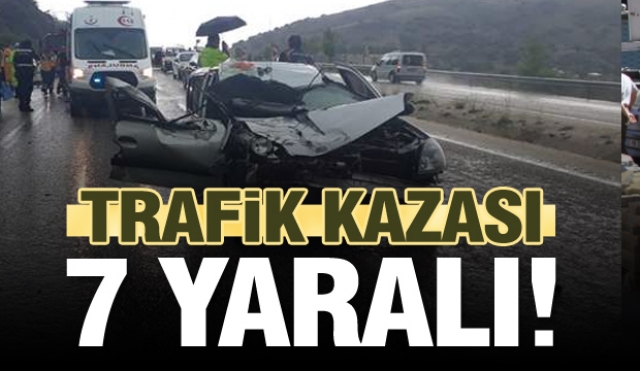 ​Burdur'da kamyonla otomobil çarpıştı: 7 yaralı
