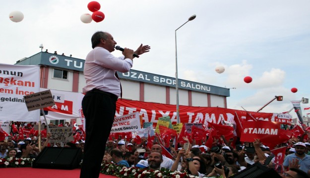  CHP'nin Cumhurbaşkanı adayı Muharrem İnce: “İlk kez bir seçimin kaybedeni olmayacak” 
