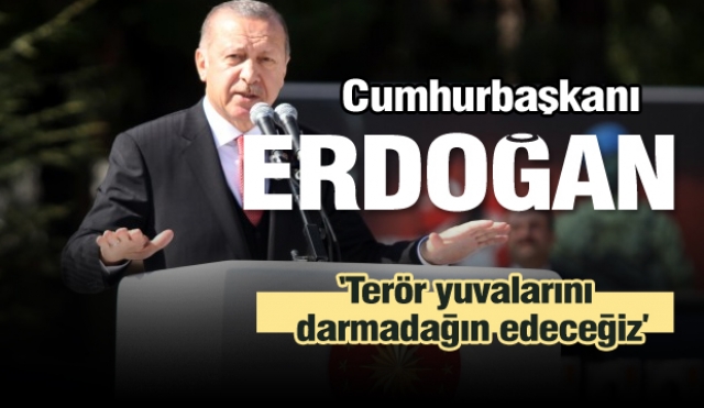  Cumhurbaşkanı Erdoğan: "Fırat’ın doğusundaki terör yuvalarını da darmadağın edeceğiz" 