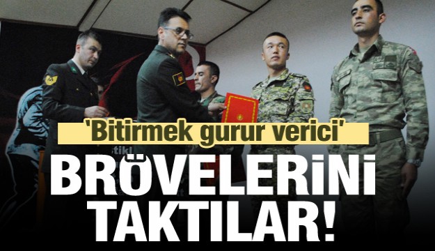 Eğirdir Dağ Komando Okulu’nda Türkiye ve 5 farklı ülke subayları bröve taktı