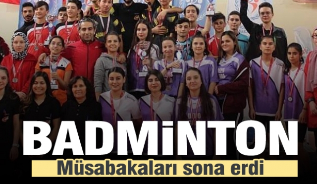 Isparta Badminton il birinciliği müsabakaları sona erdi