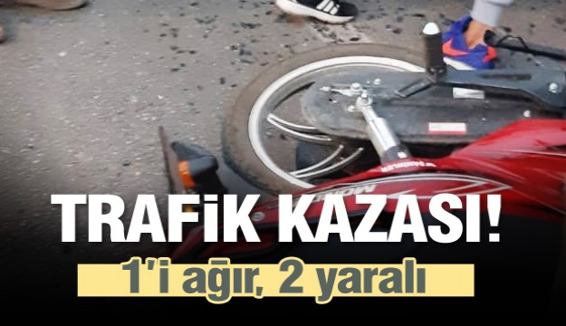 Isparta’da otomobille motorlu bisiklet çarpıştı: 1’i ağır, 2 yaralı