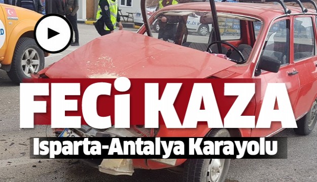  Isparta’da trafik kazası: 4 yaralı  