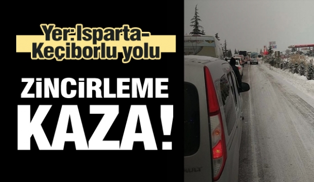 Isparta-Keçiborlu karayolunda trafik kazası