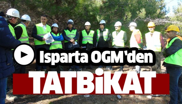 Isparta Orman Bölge Müdürlüğünde Genç Meşçere Bakım Tatbikatları Başladı
