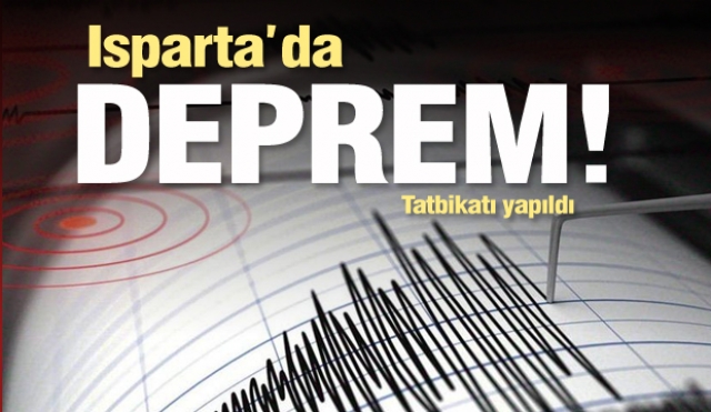 Isparta'da Deprem Tatbikatı yapıldı