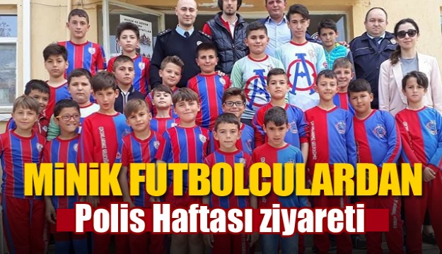 Isparta'da Minik futbolculardan Polis Haftası ziyareti  