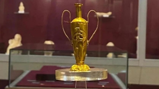 Isparta'da Roma Dönemine Ait Altın Kupa Keşfedildi: Yalvaç Müzesi'nde Sergileniyor!