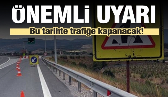 Isparta'da trafiğe kapalı yol uyarısı! 2019