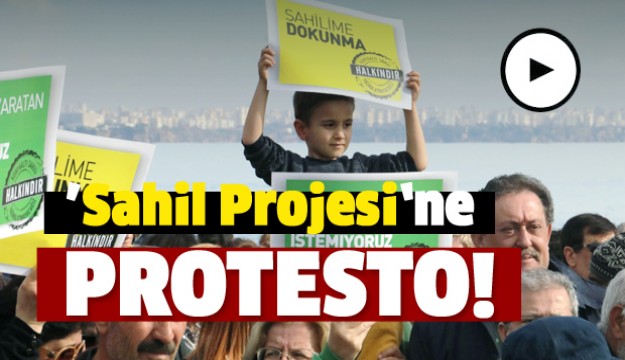 Konyaaltı Sahil Projesi protesto edildi  