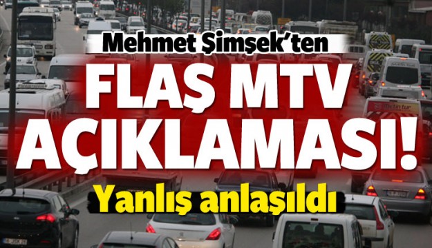 Mehmet Şimşek'ten flaş MTV açıklaması
