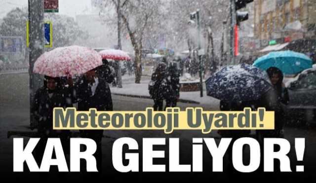 Meteorolojiden Isparta için kar yağışı uyarısı   