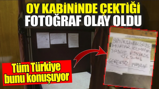 Oy Kabininde Çektiği Fotoğraf Olay Oldu: "Tüm Türkiye Bu Noto Konuşuyor"