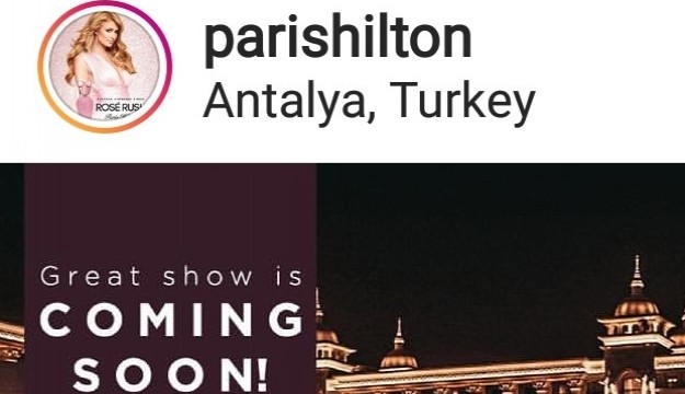  Paris Hilton'dan Türkiye'ye mesaj 