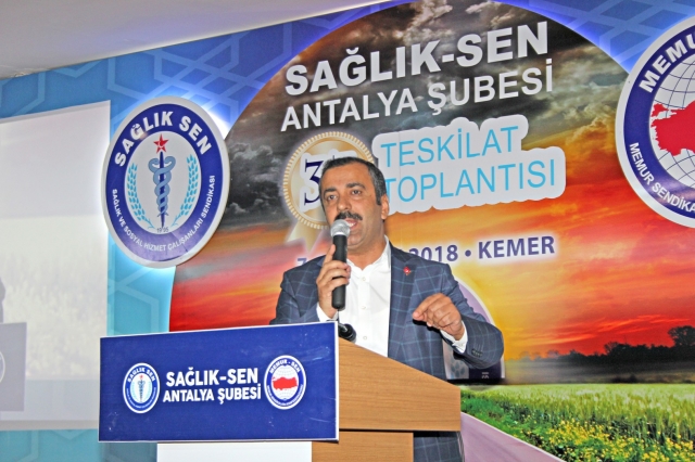 Sağlık-Sen 33. Teşkilat Toplantısı Antalya'da başladı 
