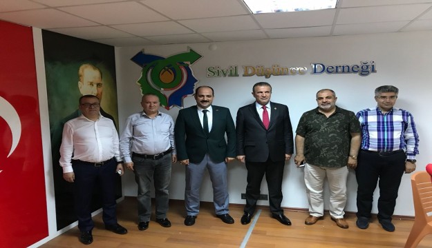 SDD'nin ilk misafiri MHP adayı Abdurrahman Başkan oldu 