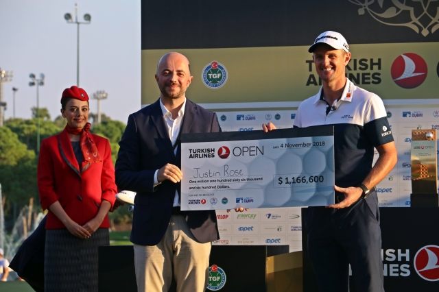  Turkish Airlines Open 2018 Golf Turnuvası şampiyonu İngiliz Rose oldu   