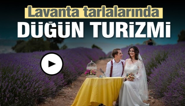 Türkiye’nin doğal fotoğraf stüdyosu lavanta tarlalarında düğün turizmi 