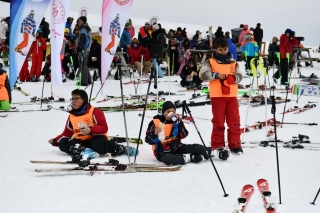 Isparta Davraz Kayak Merkezi'nde nefes kesen yarışma