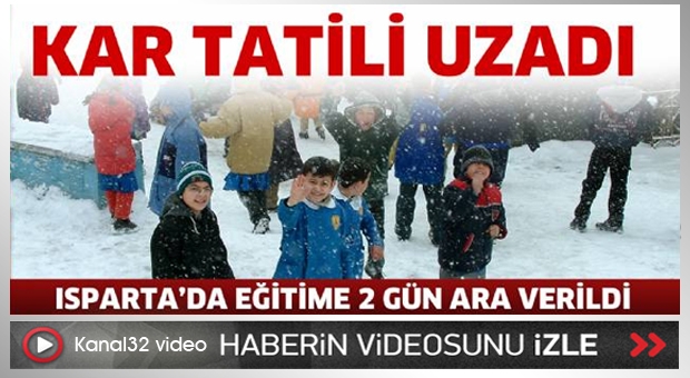 Kar tatili uzadı
