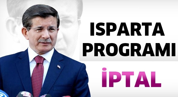 Davutoğlu Isparta'ya Gelmeyecek