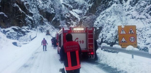 Trabzon&rsquo;da çığ düştü