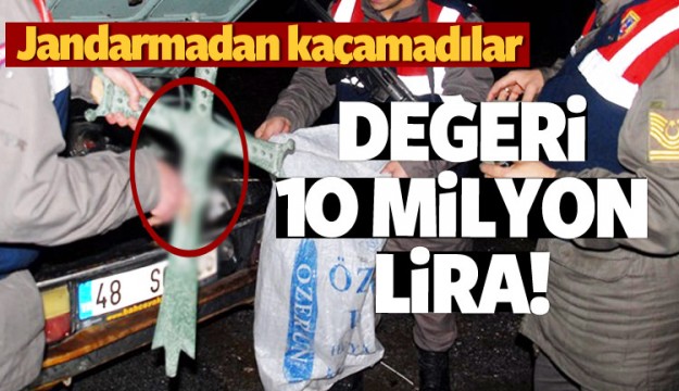 10 milyon liralık tarihi eser ele geçirildi