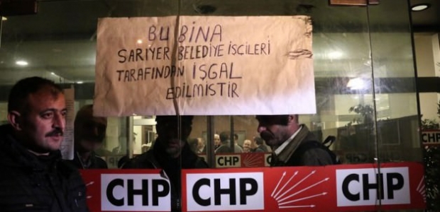 CHP İstanbul il binasını işçiler bastı
