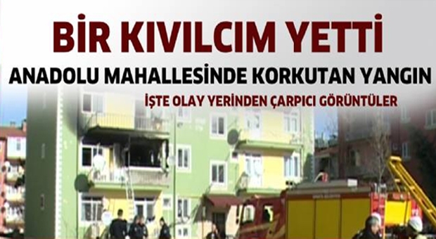 Buzdolabından çıkan kıvılcım bir daireyi kül etti