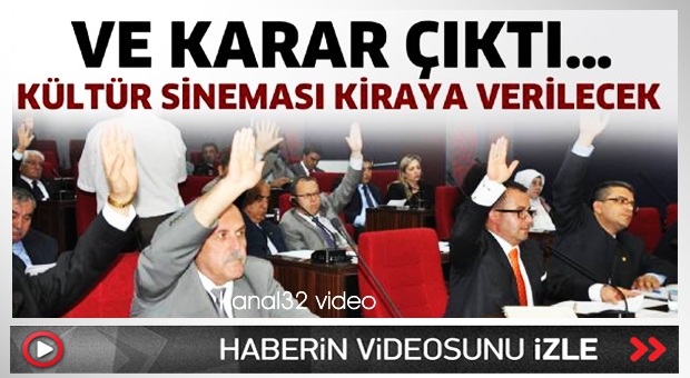 Kültür Sineması kiraya verilecek